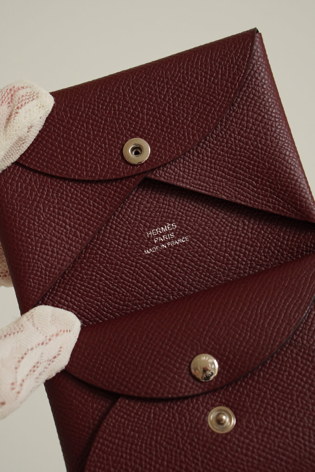 HERMÈS CALVI DUO COMPACT CARD HOLDER | ROUGE H