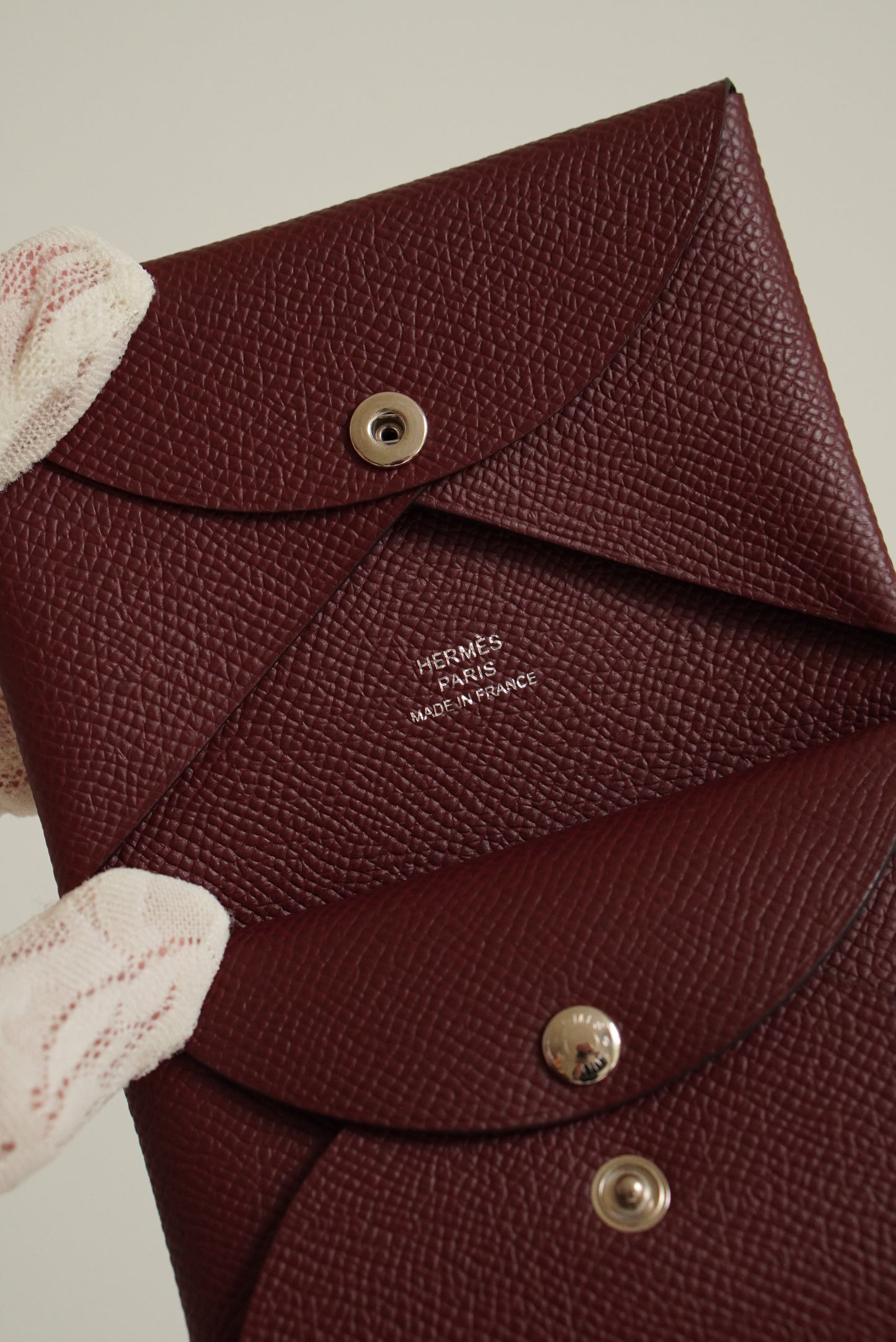 HERMÈS CALVI DUO CARD HOLDER | ROUGE H