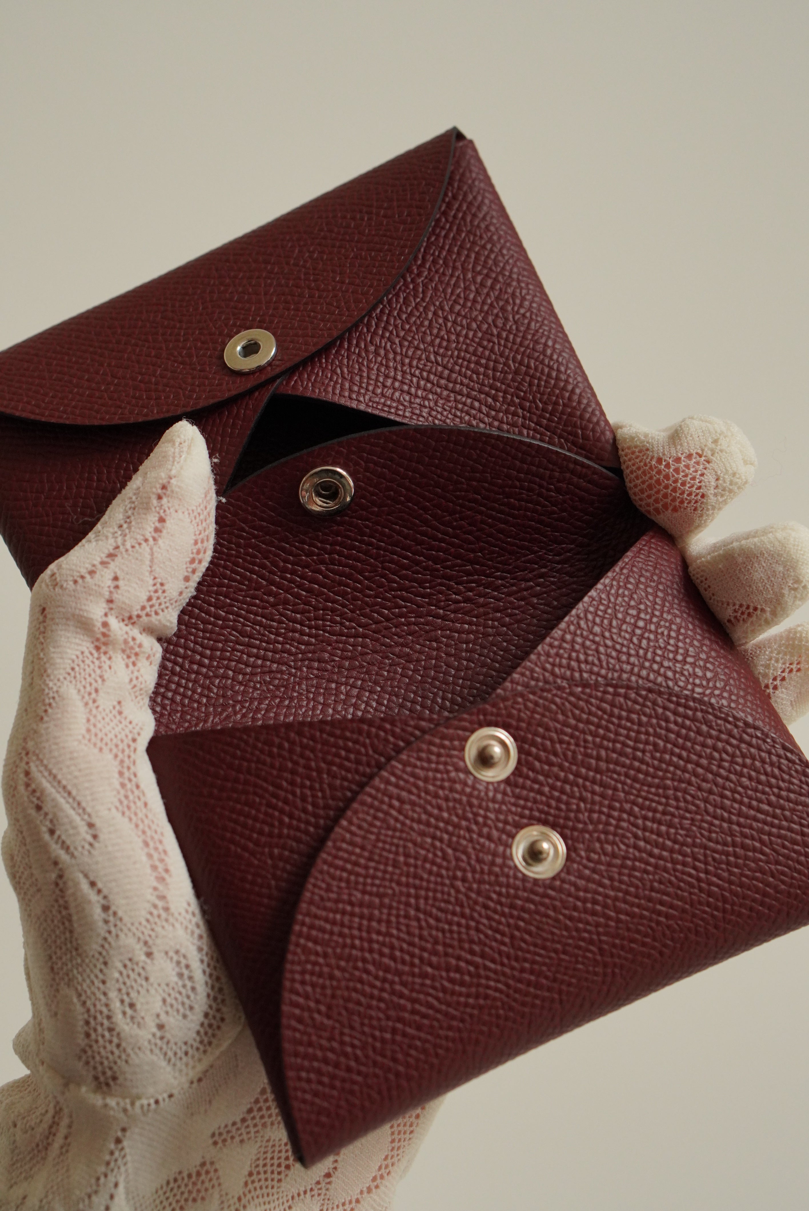 HERMÈS CALVI DUO COMPACT CARD HOLDER | ROUGE H
