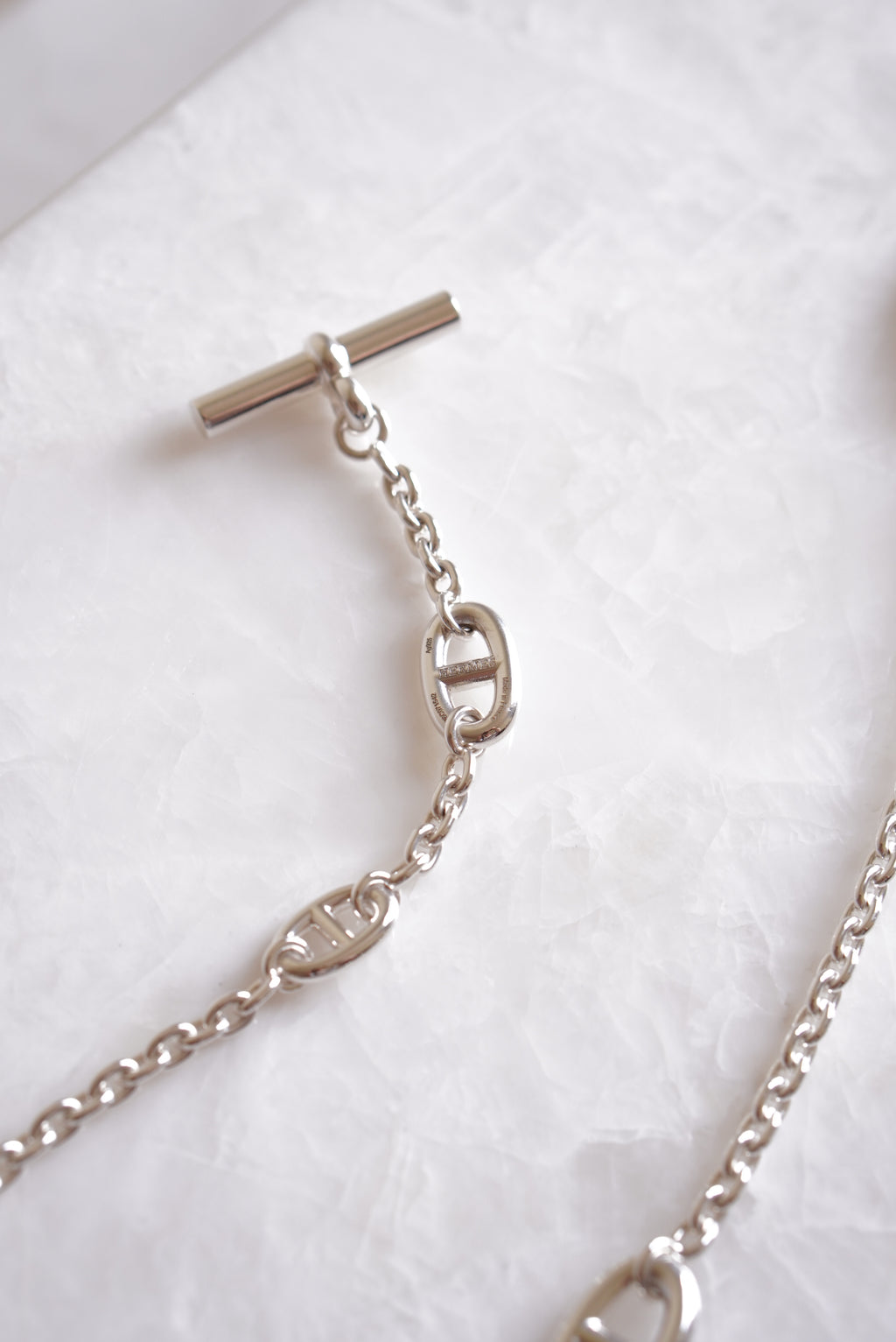 HERMÈS FARANDOLE LONG NECKLACE 120 | SILVER