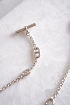 HERMÈS FARANDOLE LONG NECKLACE 120 | SILVER