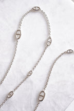 HERMÈS FARANDOLE LONG NECKLACE 120 | SILVER