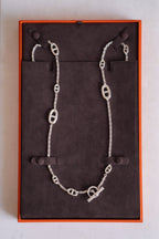 HERMÈS FARANDOLE LONG NECKLACE 120 | SILVER