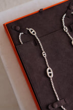 HERMÈS FARANDOLE LONG NECKLACE 120 | SILVER