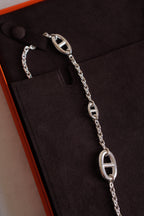 HERMÈS FARANDOLE LONG NECKLACE 120 | SILVER
