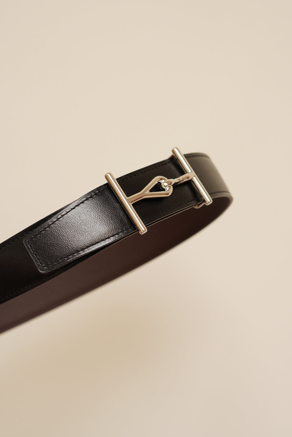 HERMÈS JUMBO BELT BUCKLE & REVERSIBLE LEATHER STRAP | NOIR & CHOCOLAT