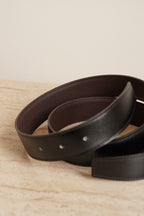 HERMÈS JUMBO BELT BUCKLE & REVERSIBLE LEATHER STRAP | NOIR & CHOCOLAT