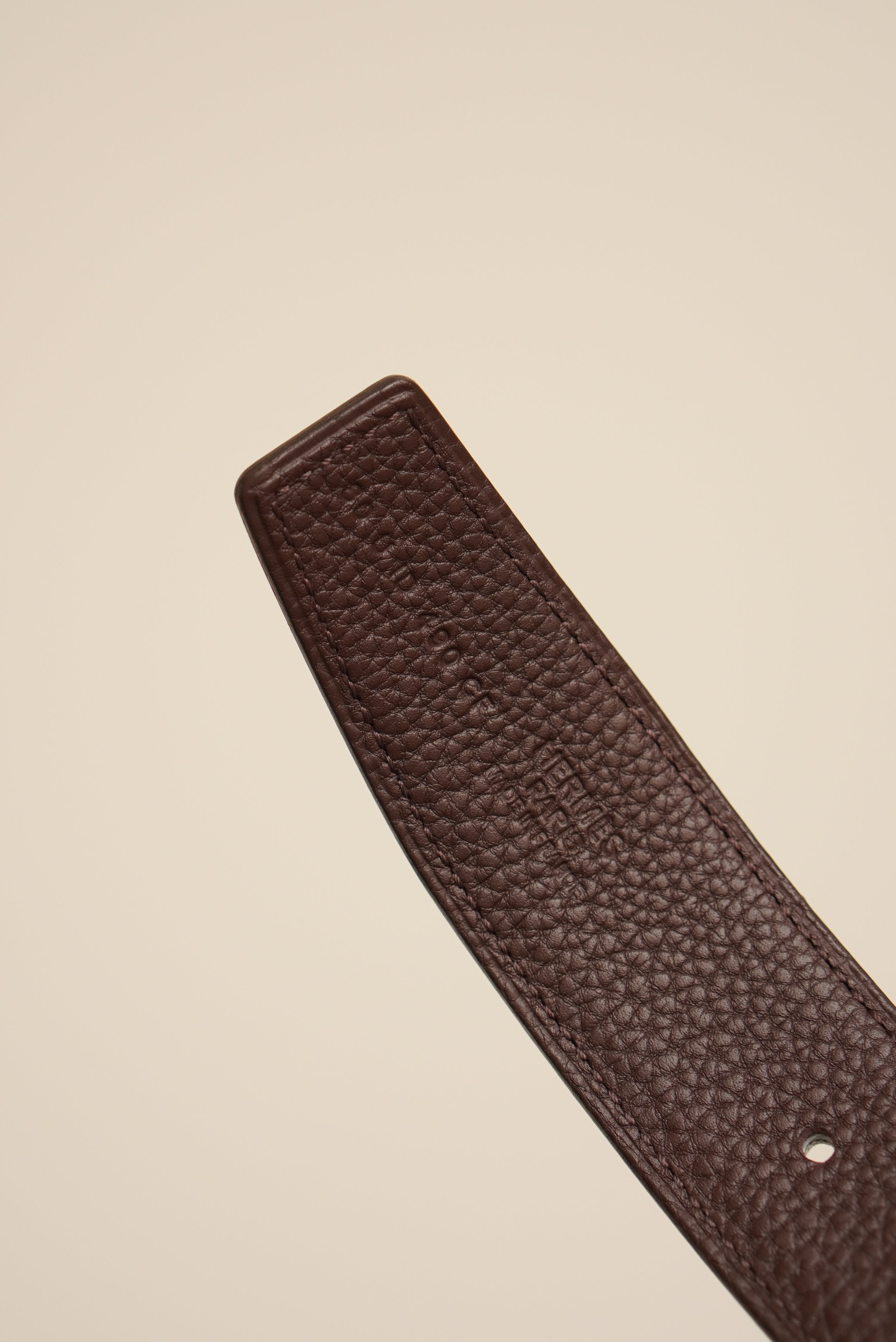 HERMÈS JUMBO BELT BUCKLE & REVERSIBLE LEATHER STRAP | NOIR & CHOCOLAT