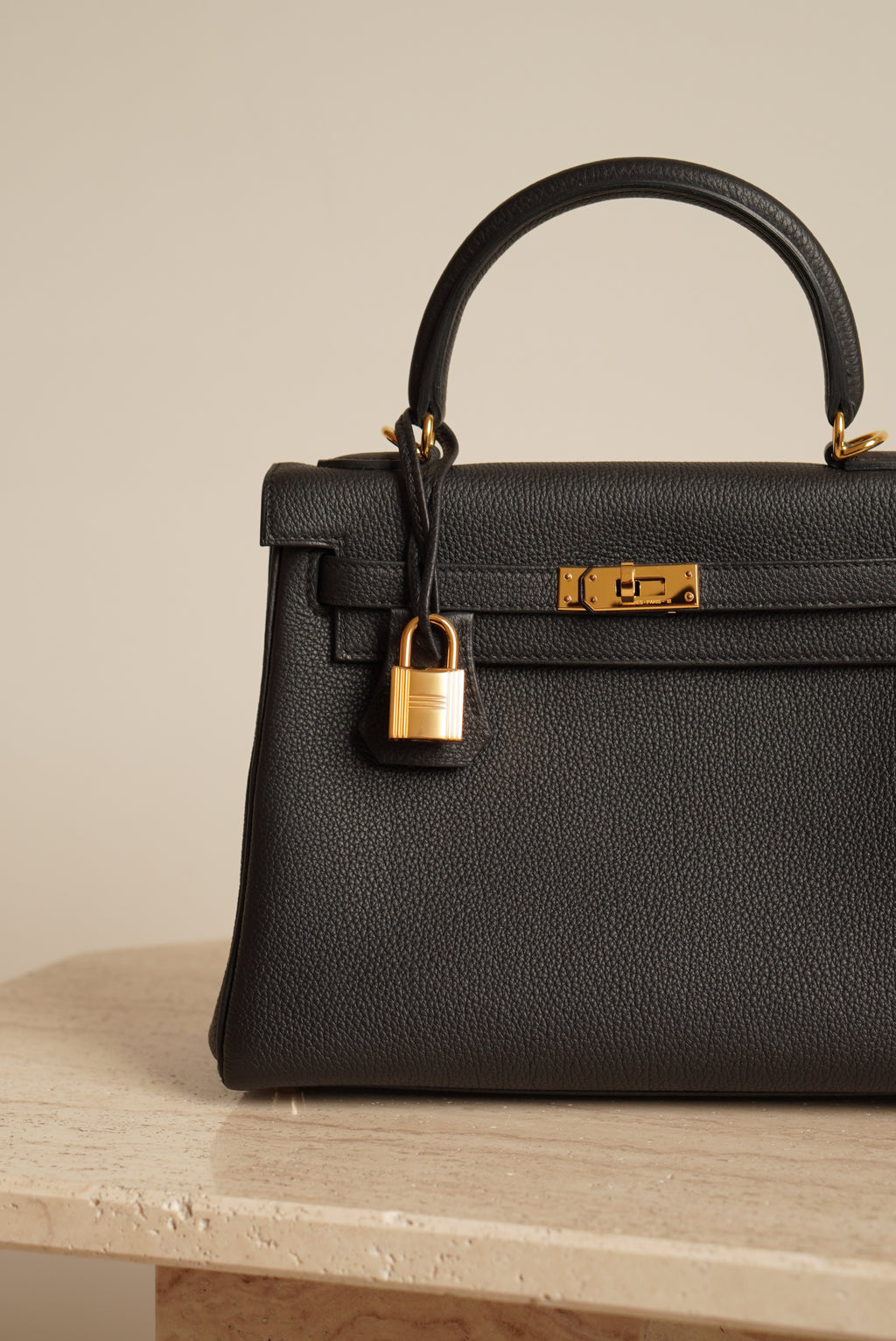 HERMÈS KELLY 25 RETOURNE TOGO | NOIR