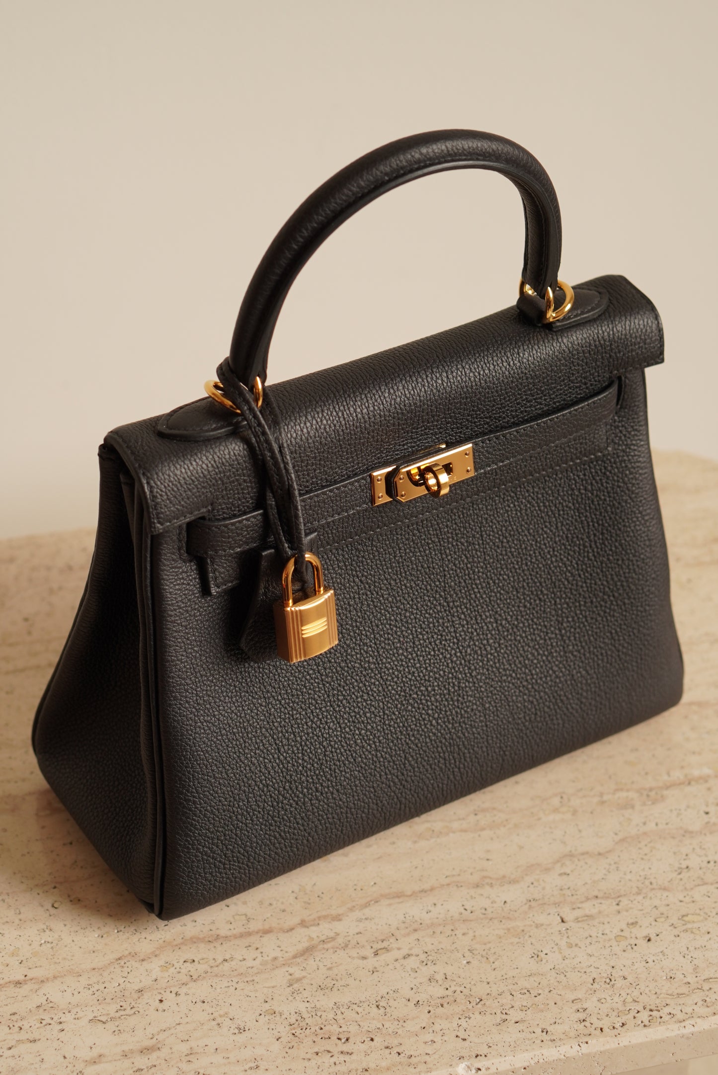 HERMÈS KELLY 25 RETOURNE TOGO | NOIR