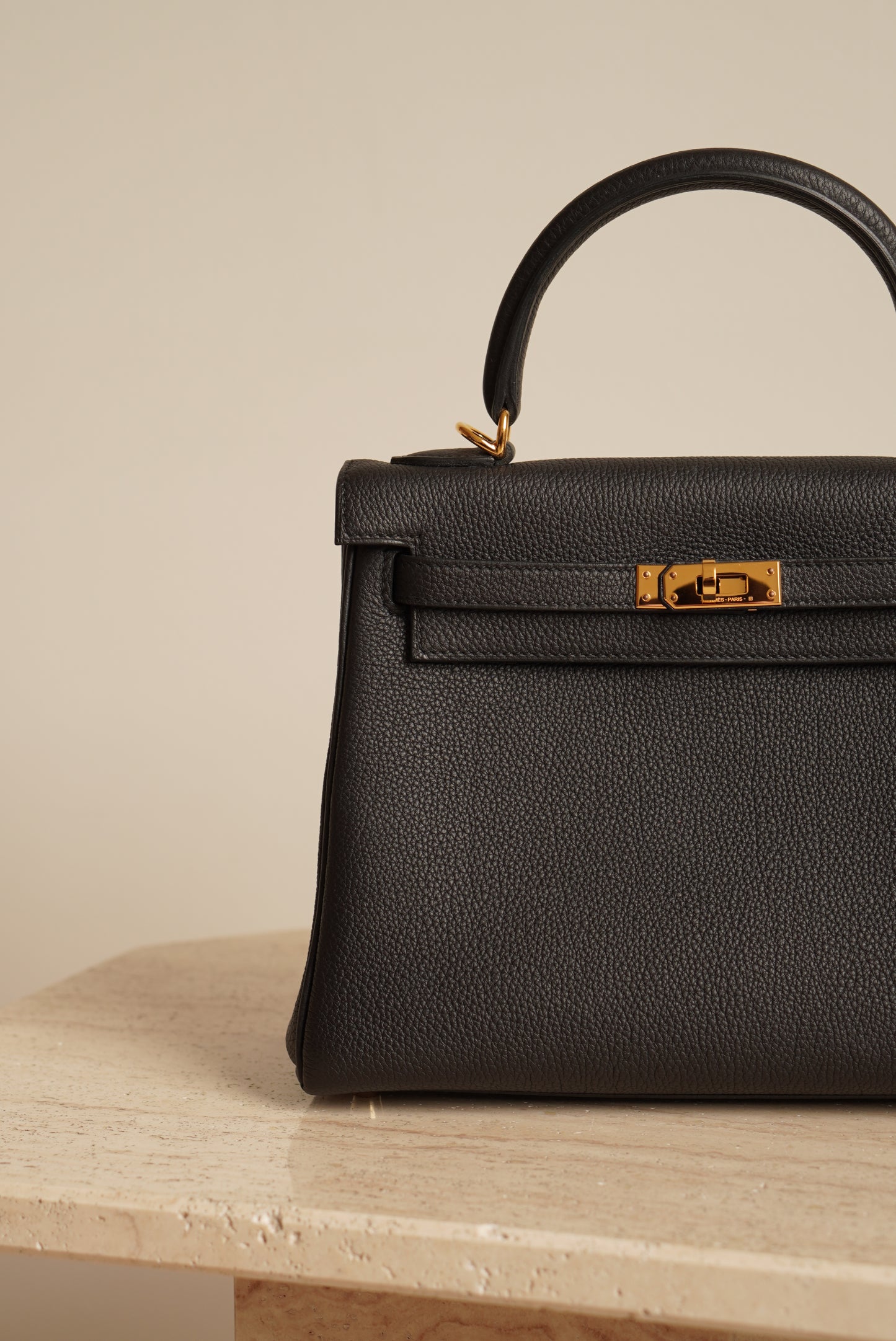 HERMÈS KELLY 25 RETOURNE TOGO | NOIR