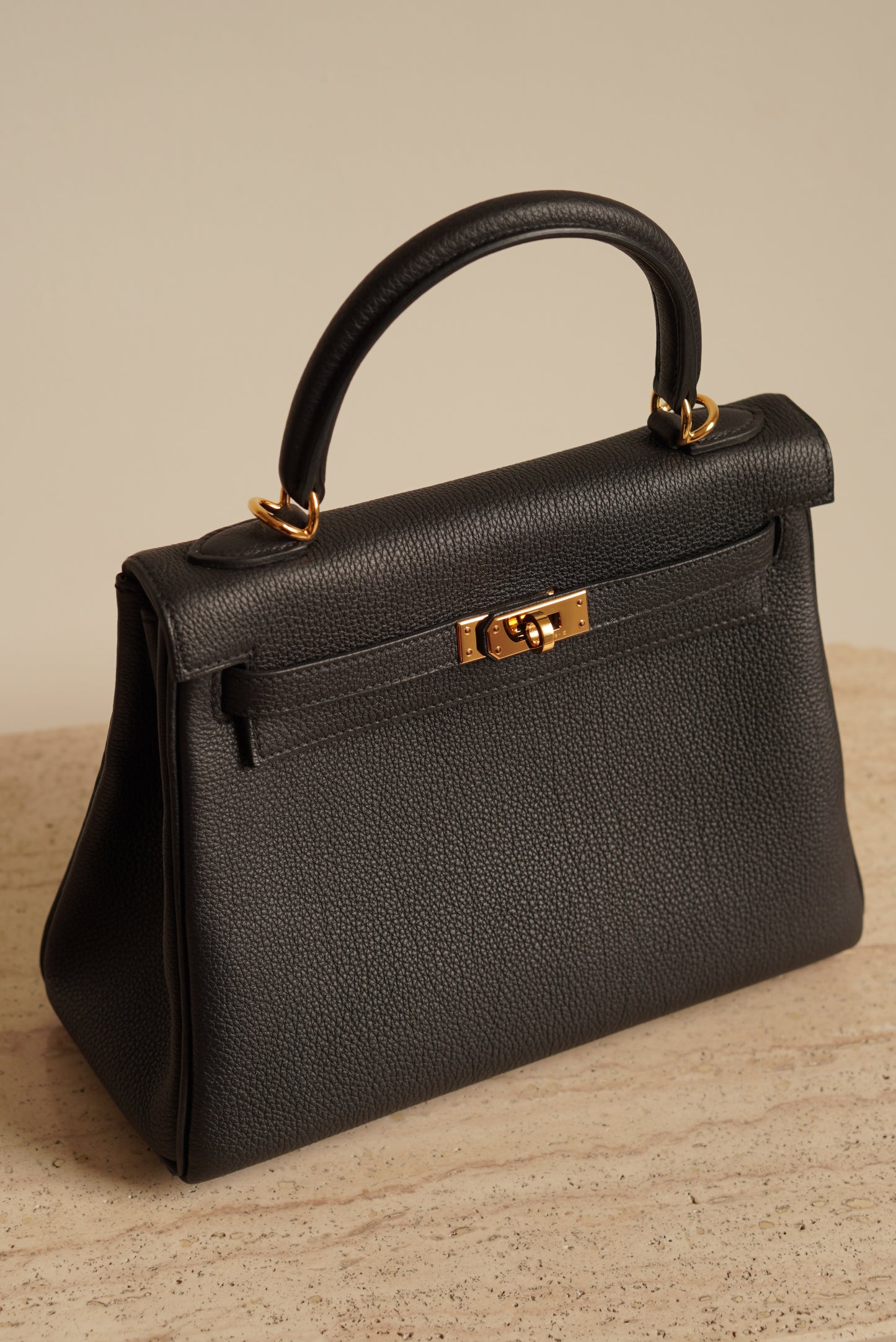 HERMÈS KELLY 25 RETOURNE TOGO | NOIR