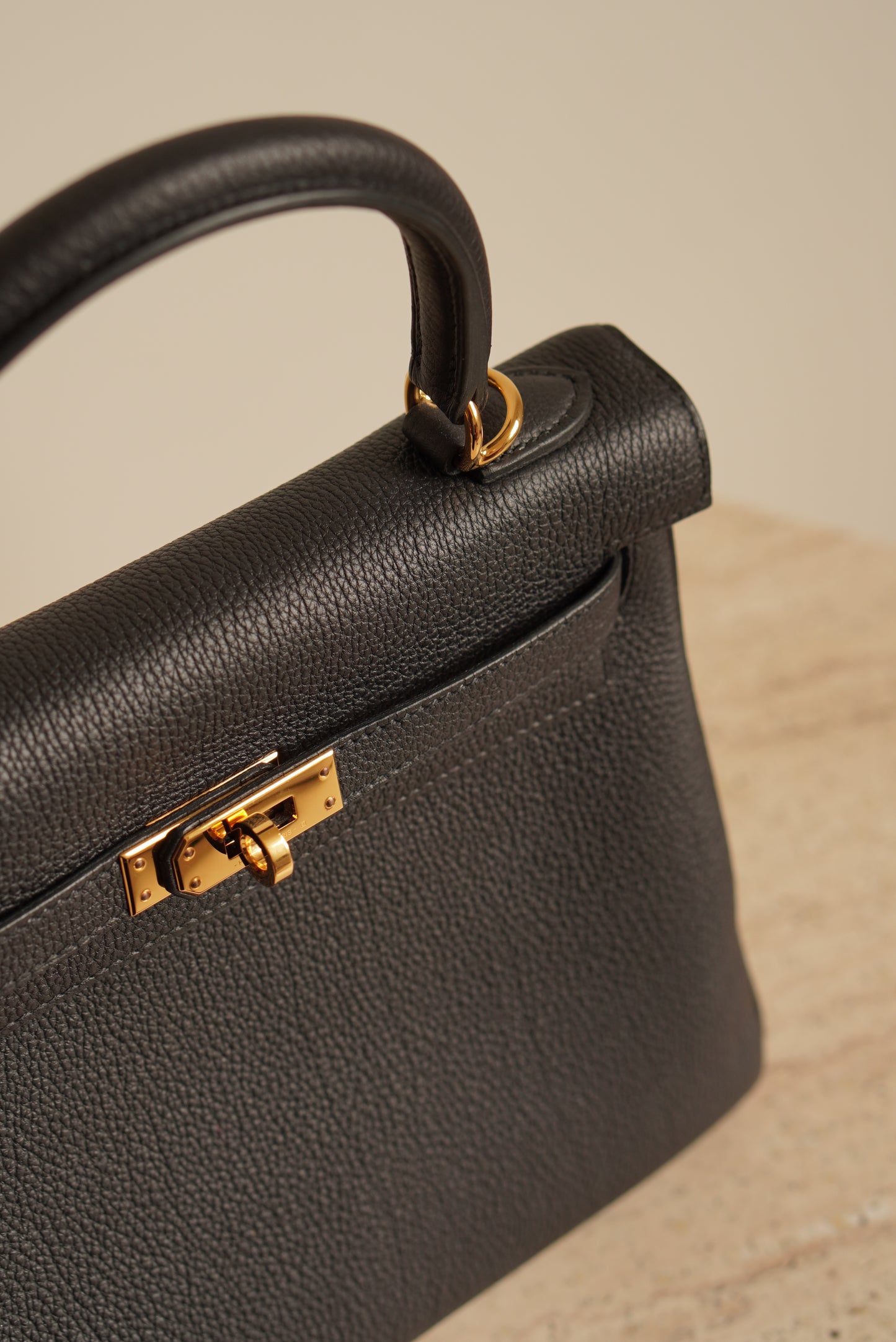 HERMÈS KELLY 25 RETOURNE TOGO | NOIR