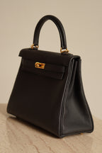 HERMÈS KELLY 25 RETOURNE TOGO | NOIR