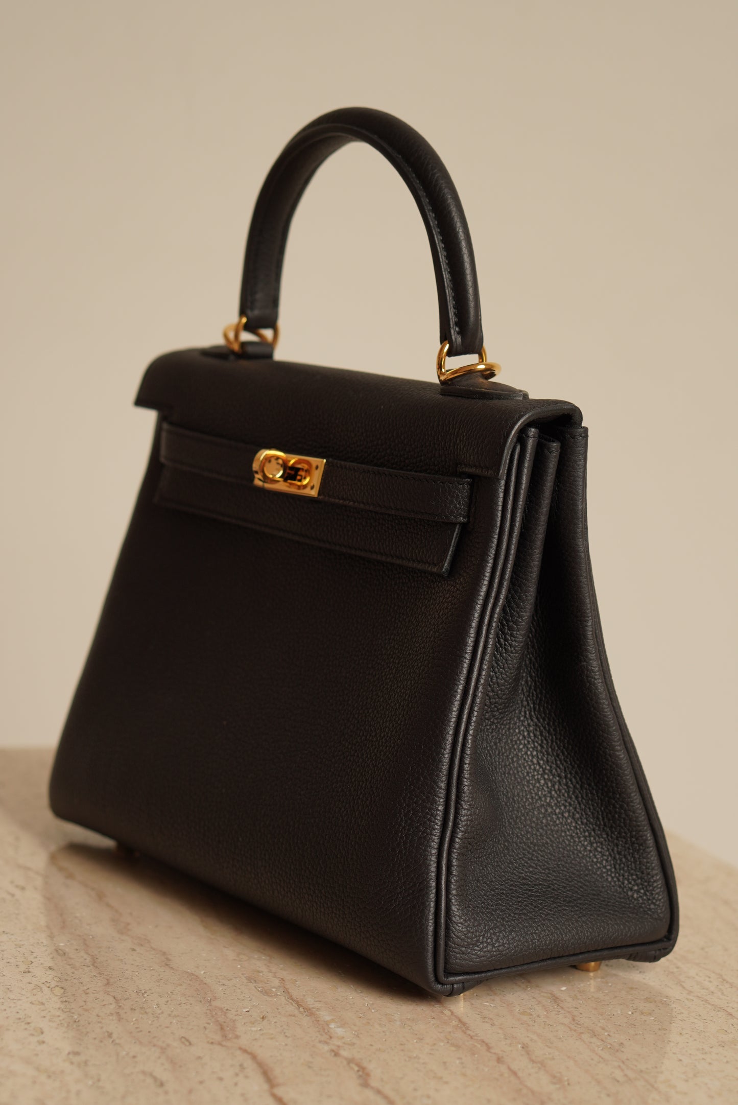 HERMÈS KELLY 25 RETOURNE TOGO | NOIR