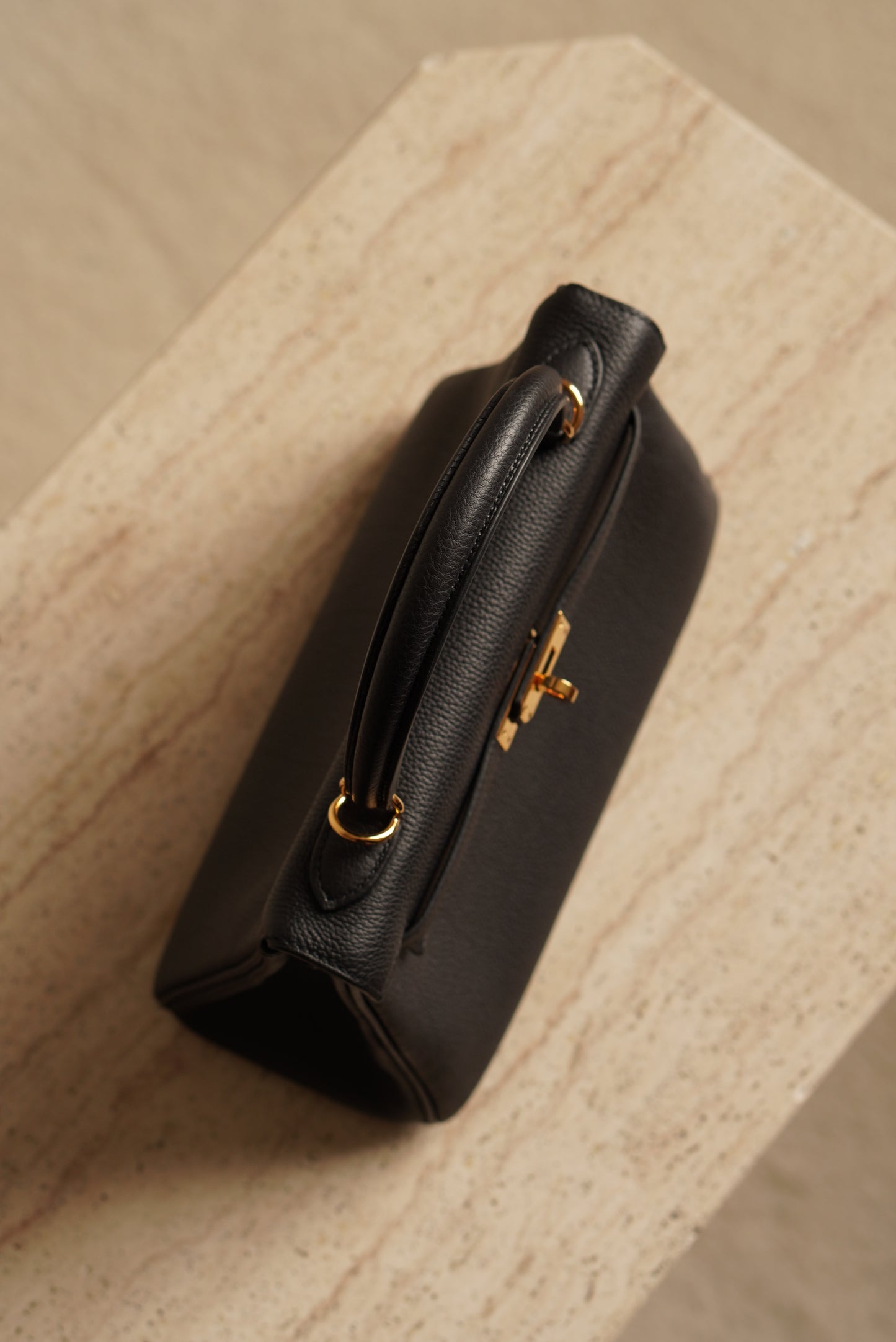 HERMÈS KELLY 25 RETOURNE TOGO | NOIR