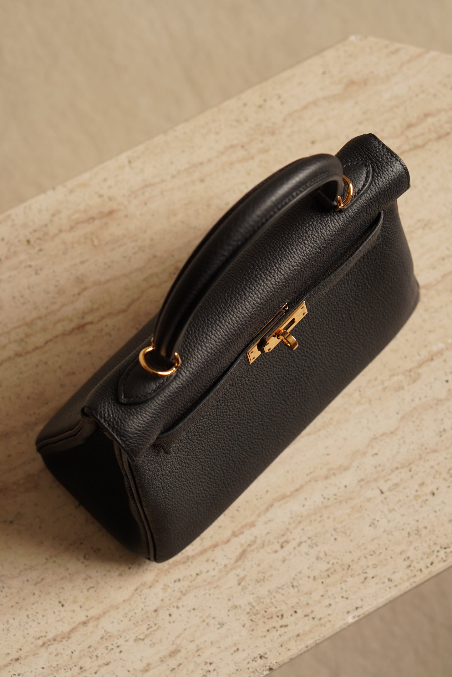 HERMÈS KELLY 25 RETOURNE TOGO | NOIR