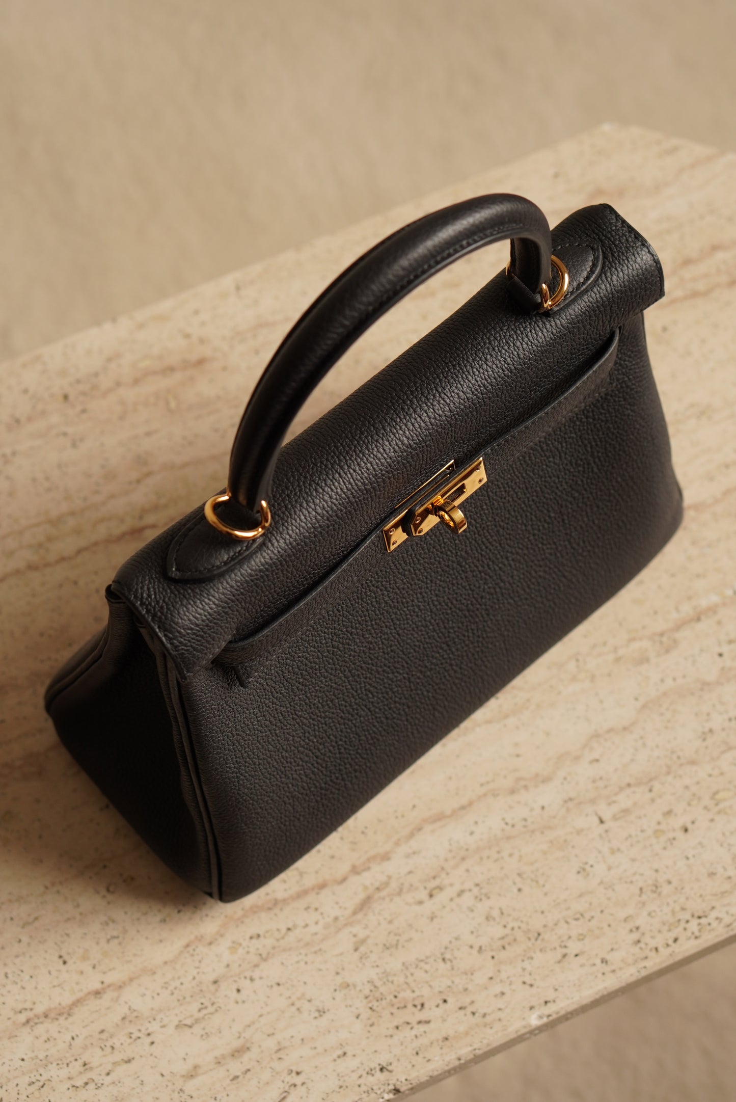 HERMÈS KELLY 25 RETOURNE TOGO | NOIR