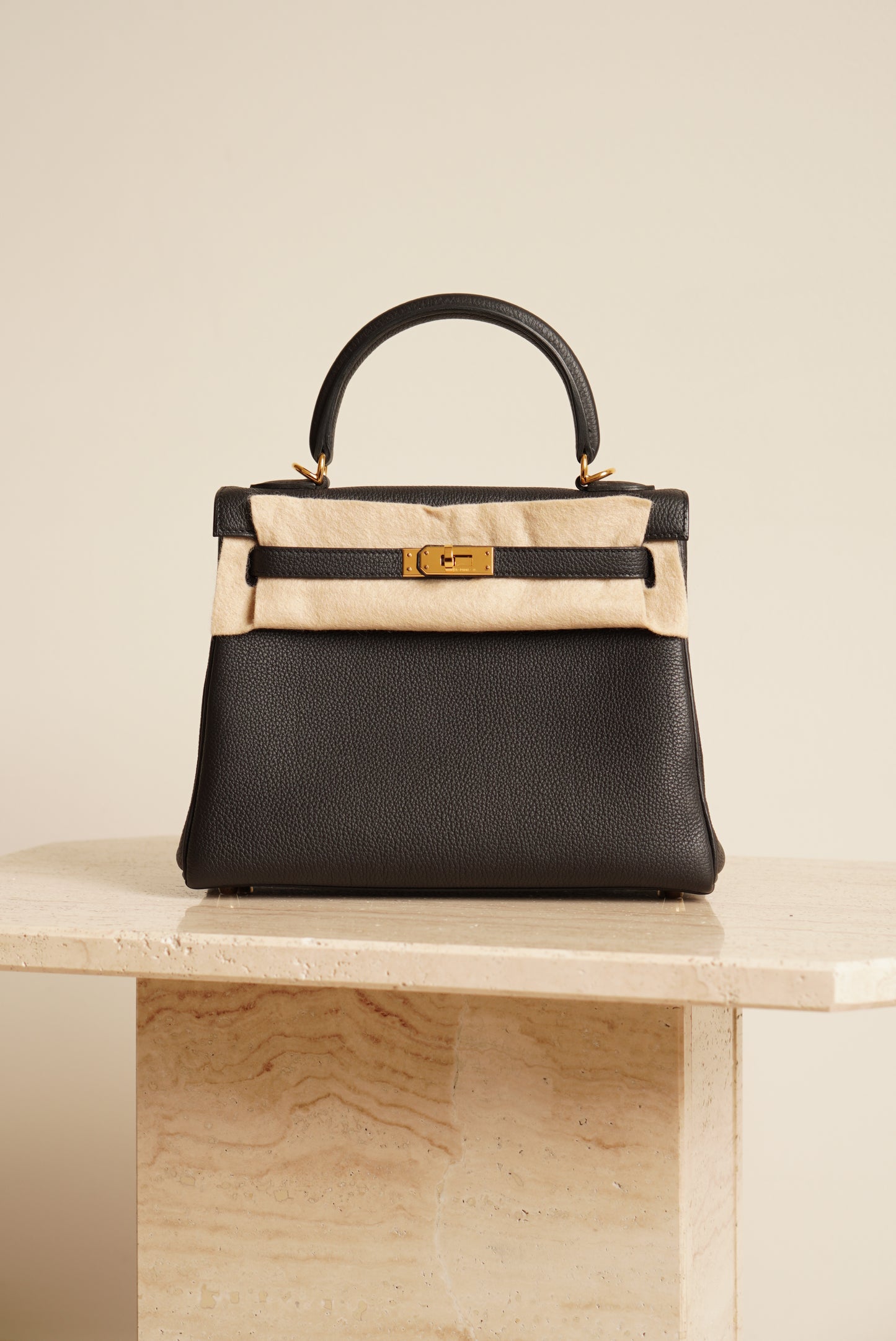HERMÈS KELLY 25 RETOURNE TOGO | NOIR