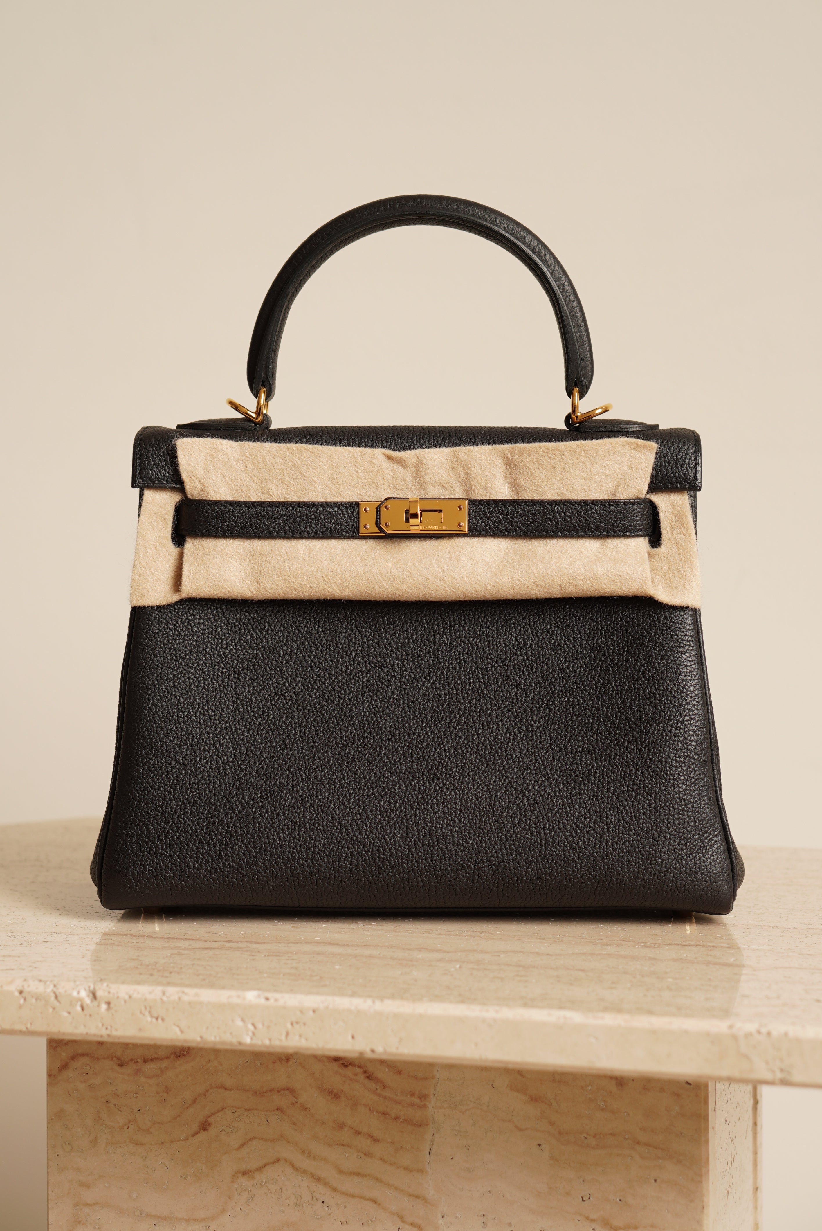 HERMÈS KELLY 25 RETOURNE TOGO | NOIR