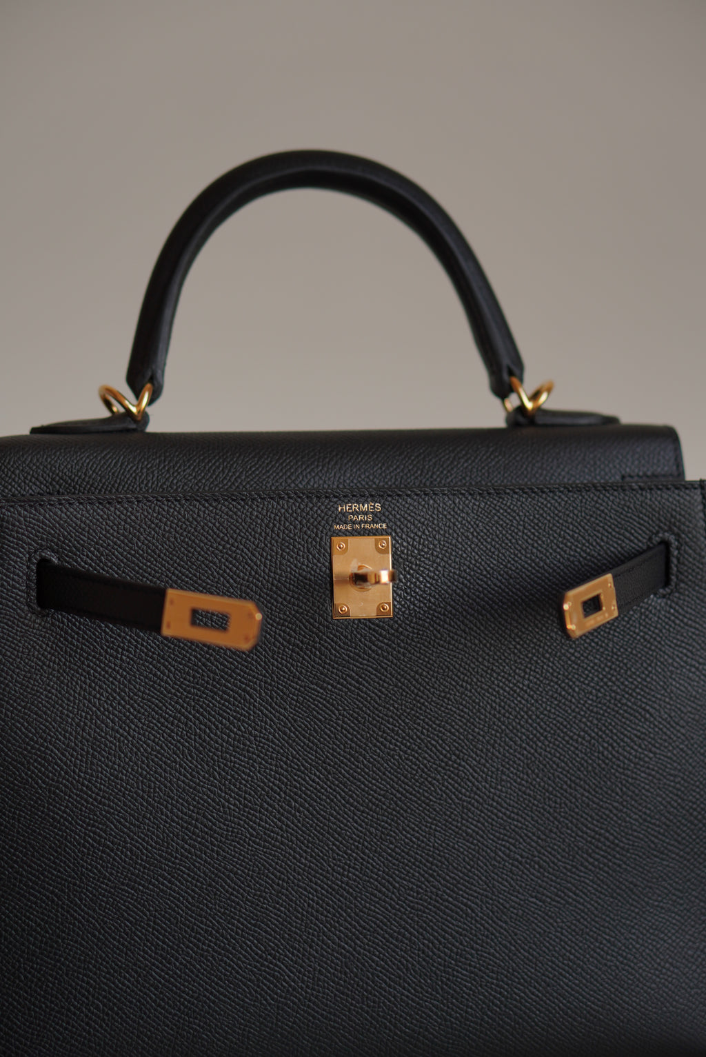 HERMÈS KELLY 25 SELLIER EPSOM | NOIR
