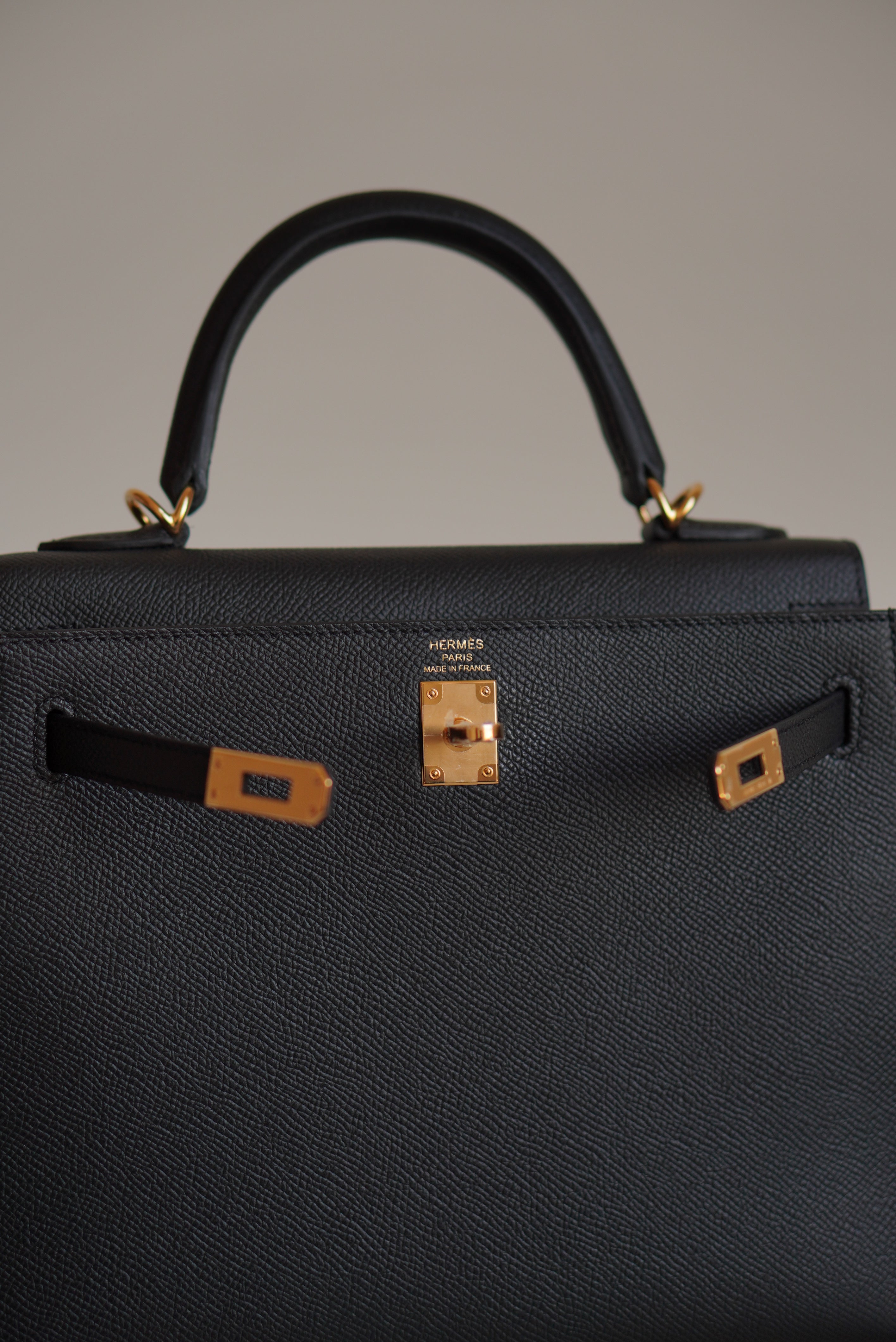 HERMÈS KELLY 25 SELLIER EPSOM | NOIR