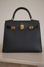 HERMÈS KELLY 25 SELLIER EPSOM | NOIR