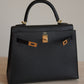 HERMÈS KELLY SELLIER 25 EPSOM | NOIR