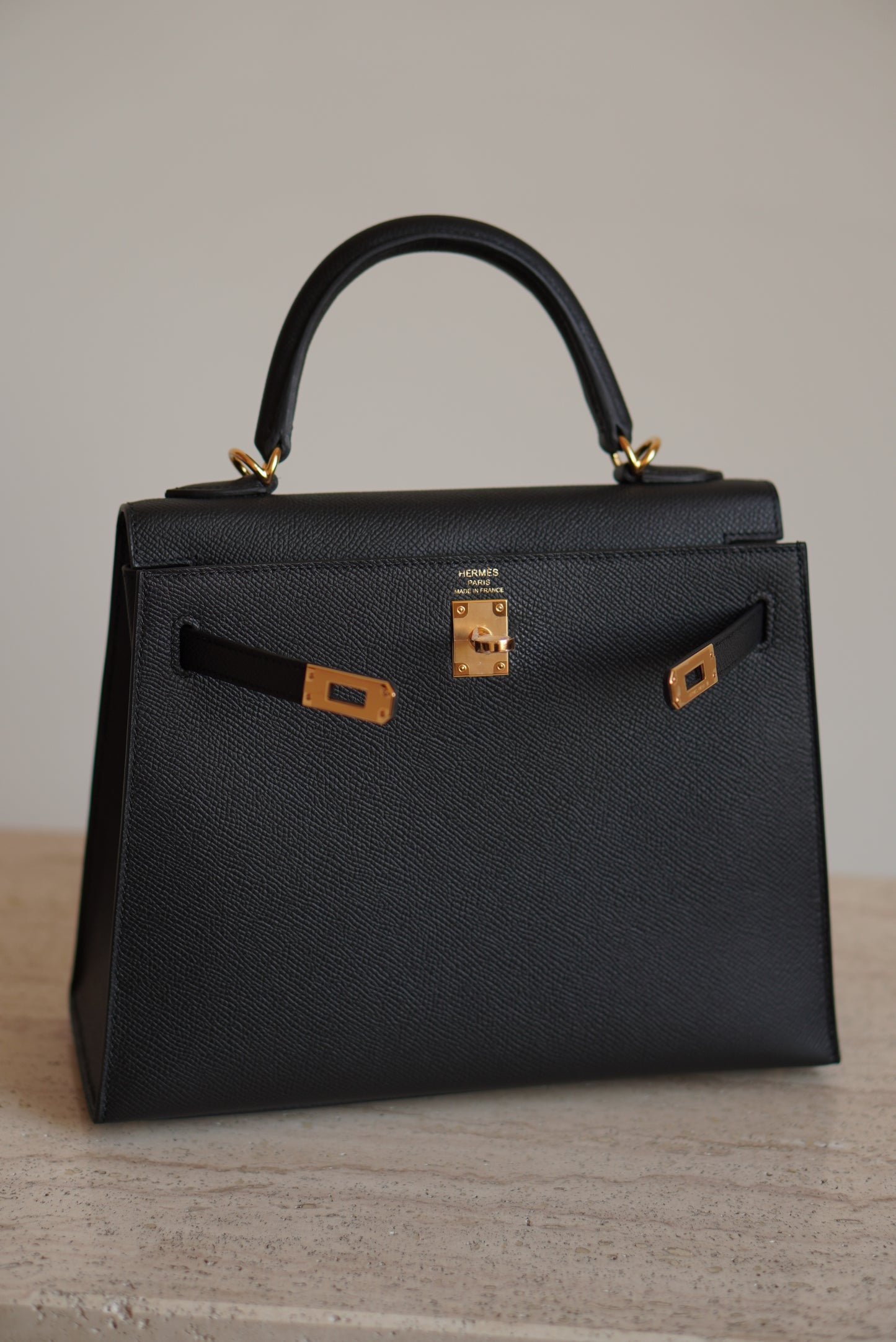HERMÈS KELLY SELLIER 25 EPSOM | NOIR