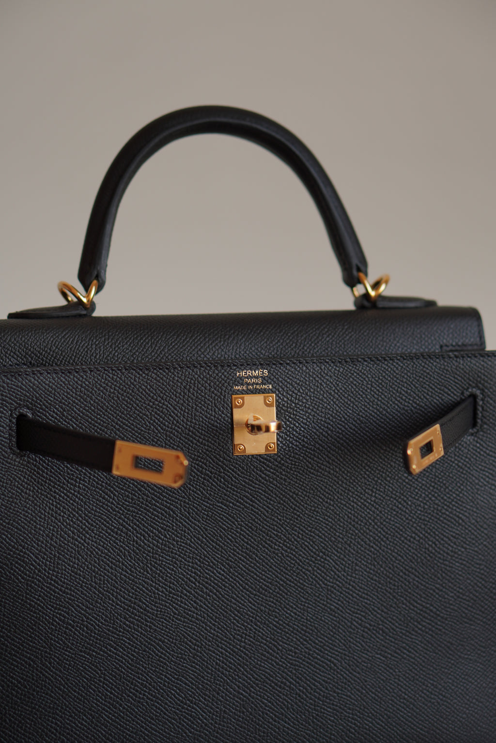 HERMÈS KELLY 25 SELLIER EPSOM | NOIR