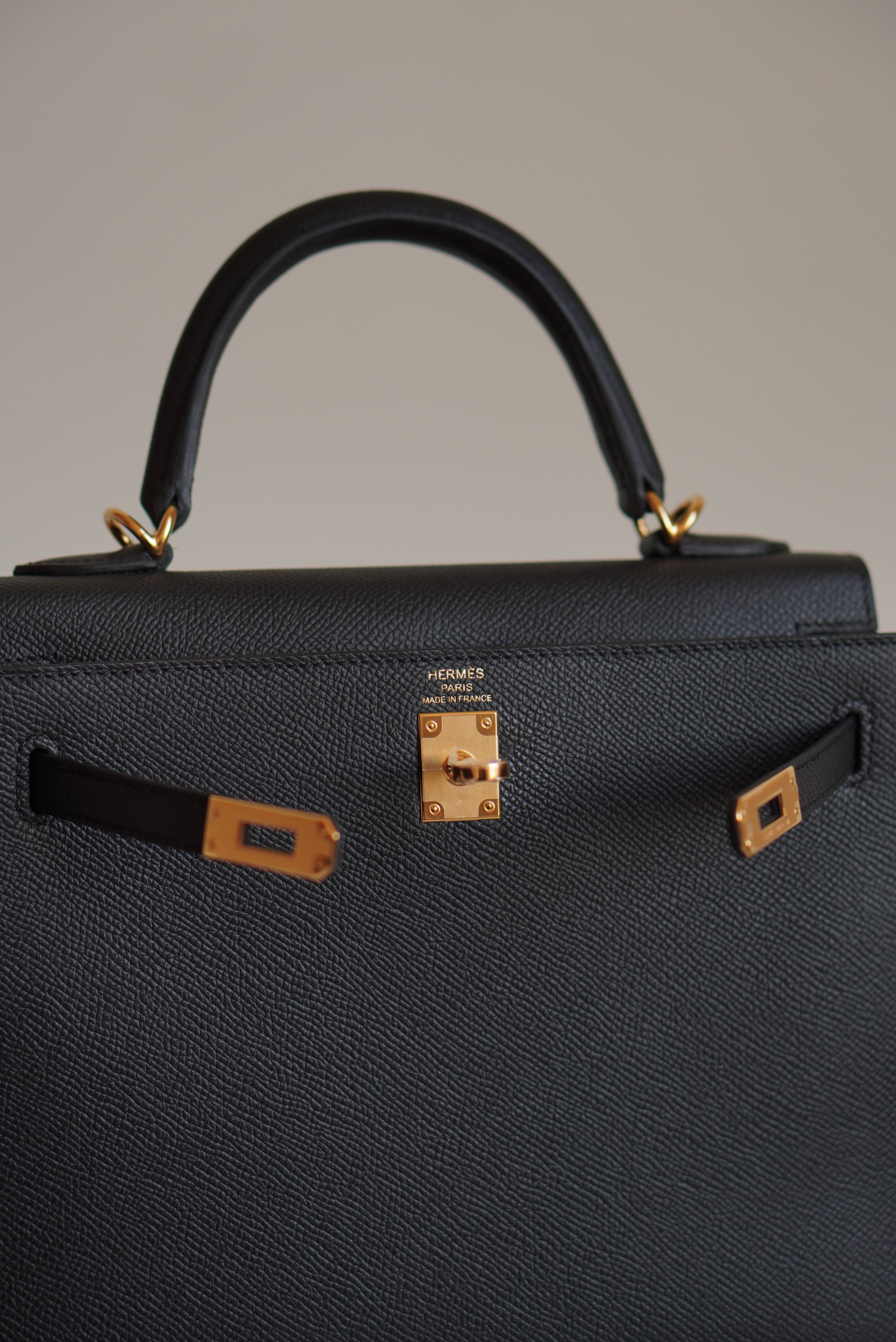 HERMÈS KELLY 25 SELLIER EPSOM | NOIR