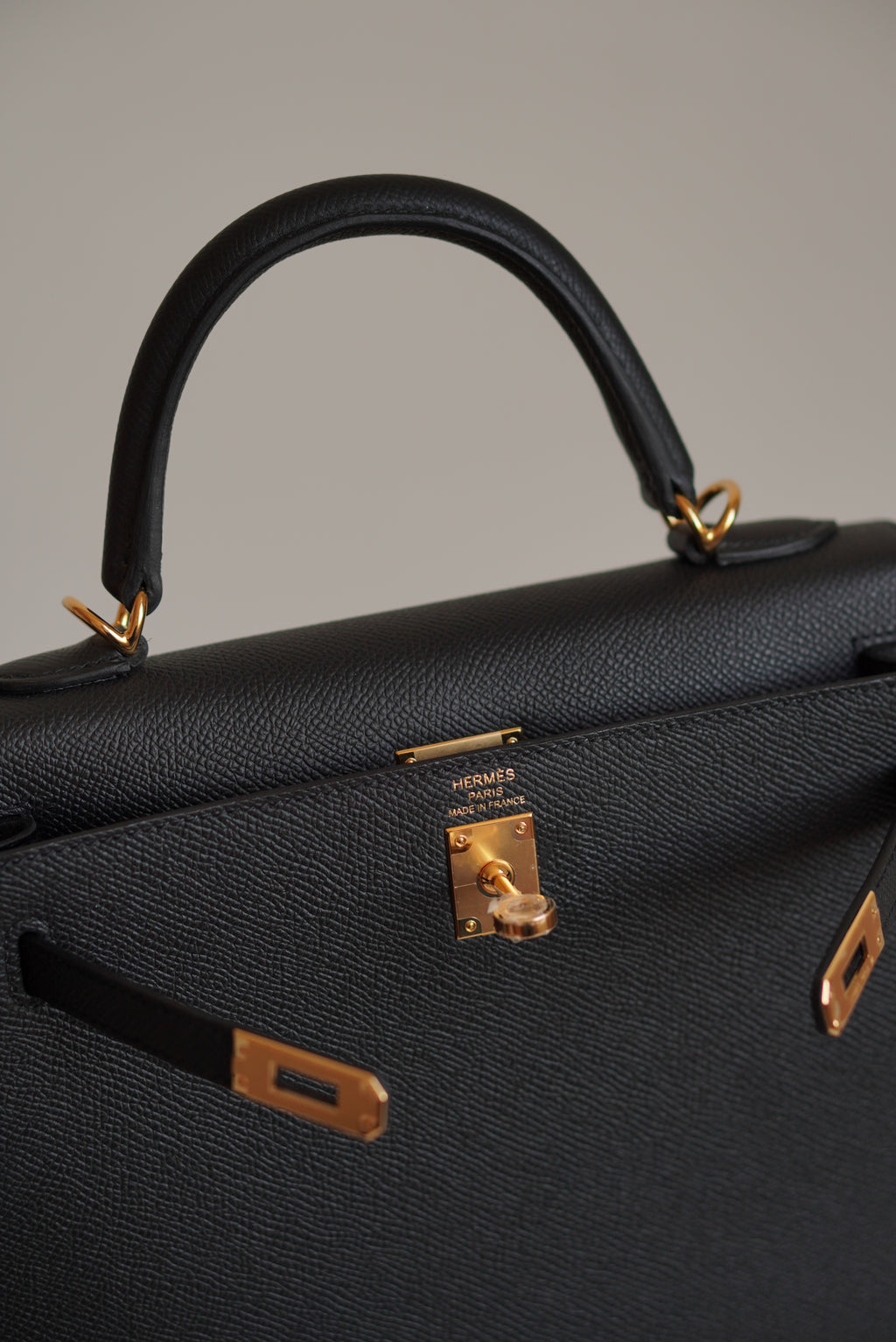 HERMÈS KELLY 25 SELLIER EPSOM | NOIR