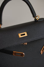 HERMÈS KELLY 25 SELLIER EPSOM | NOIR
