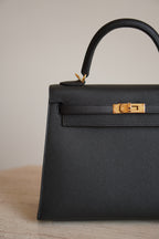 HERMÈS KELLY 25 SELLIER EPSOM | NOIR