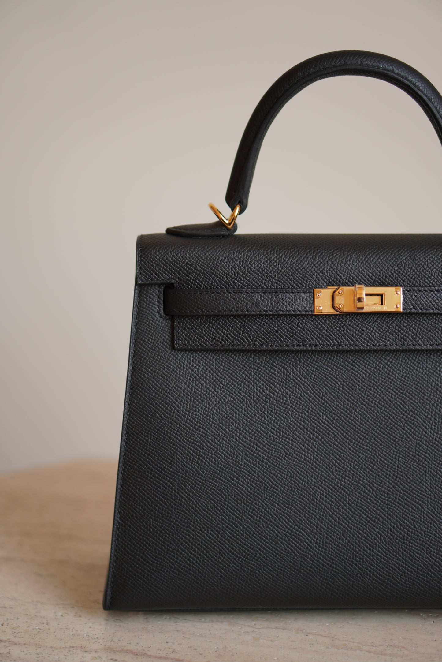 HERMÈS KELLY SELLIER 25 EPSOM | NOIR