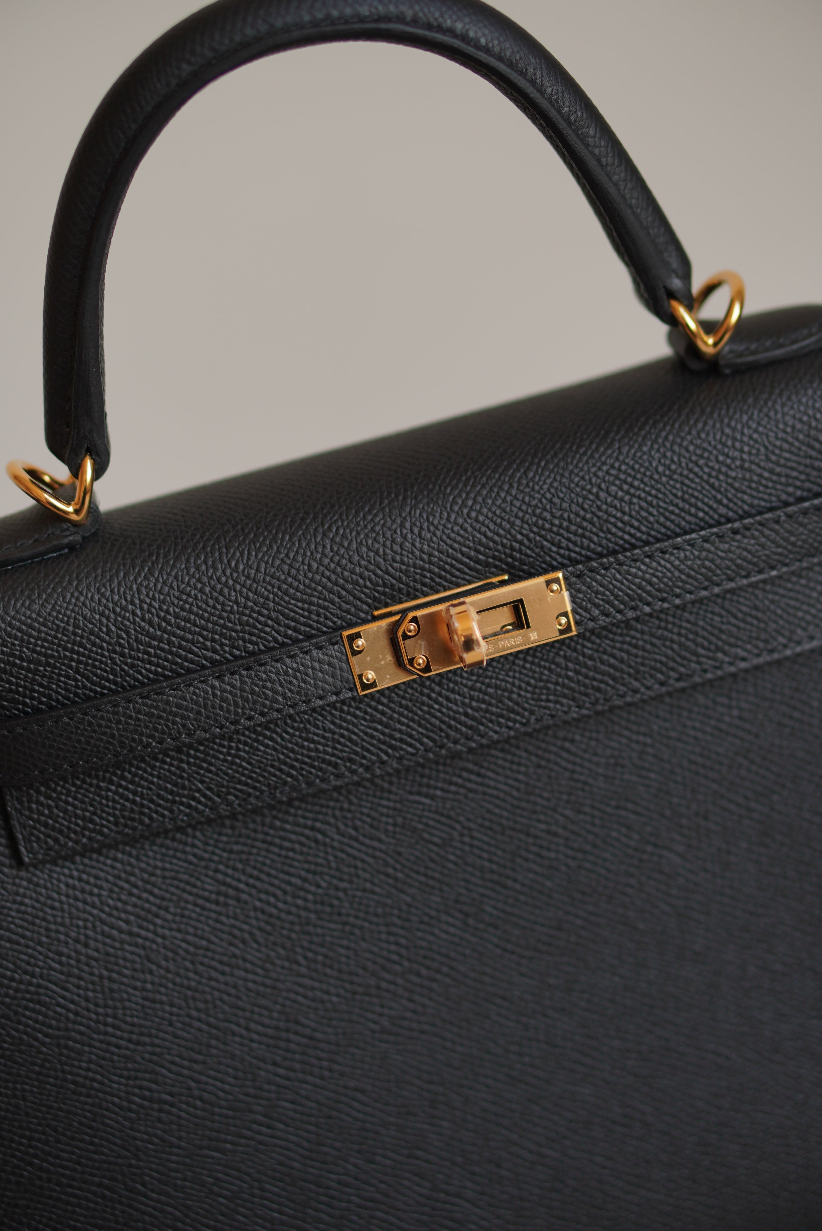 HERMÈS KELLY 25 SELLIER EPSOM | NOIR