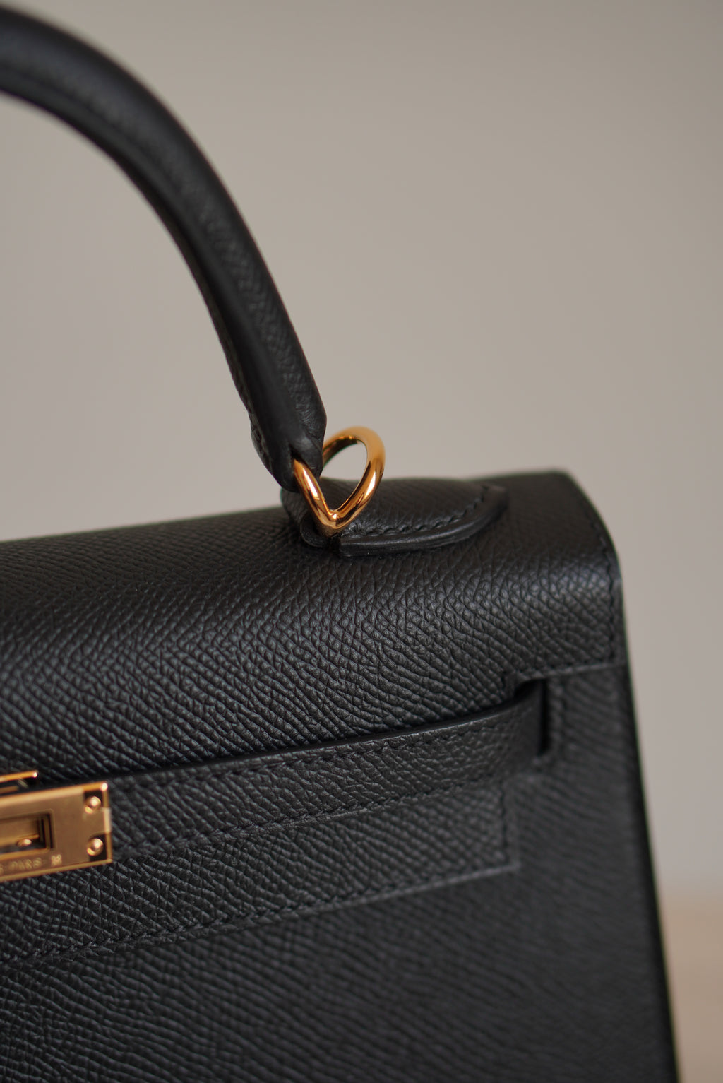 HERMÈS KELLY 25 SELLIER EPSOM | NOIR