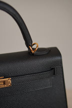 HERMÈS KELLY 25 SELLIER EPSOM | NOIR