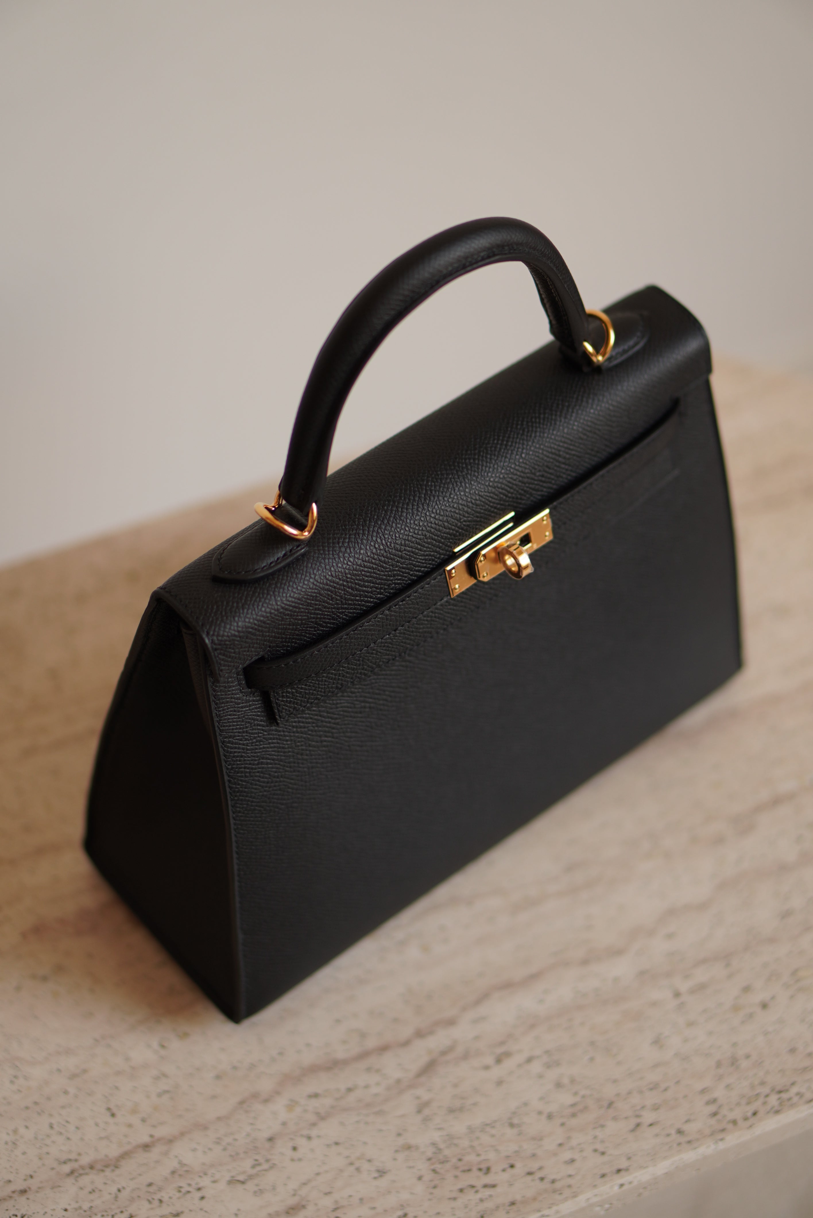HERMÈS KELLY 25 SELLIER EPSOM | NOIR
