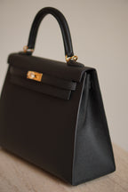 HERMÈS KELLY 25 SELLIER EPSOM | NOIR