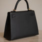 HERMÈS KELLY SELLIER 25 EPSOM | NOIR