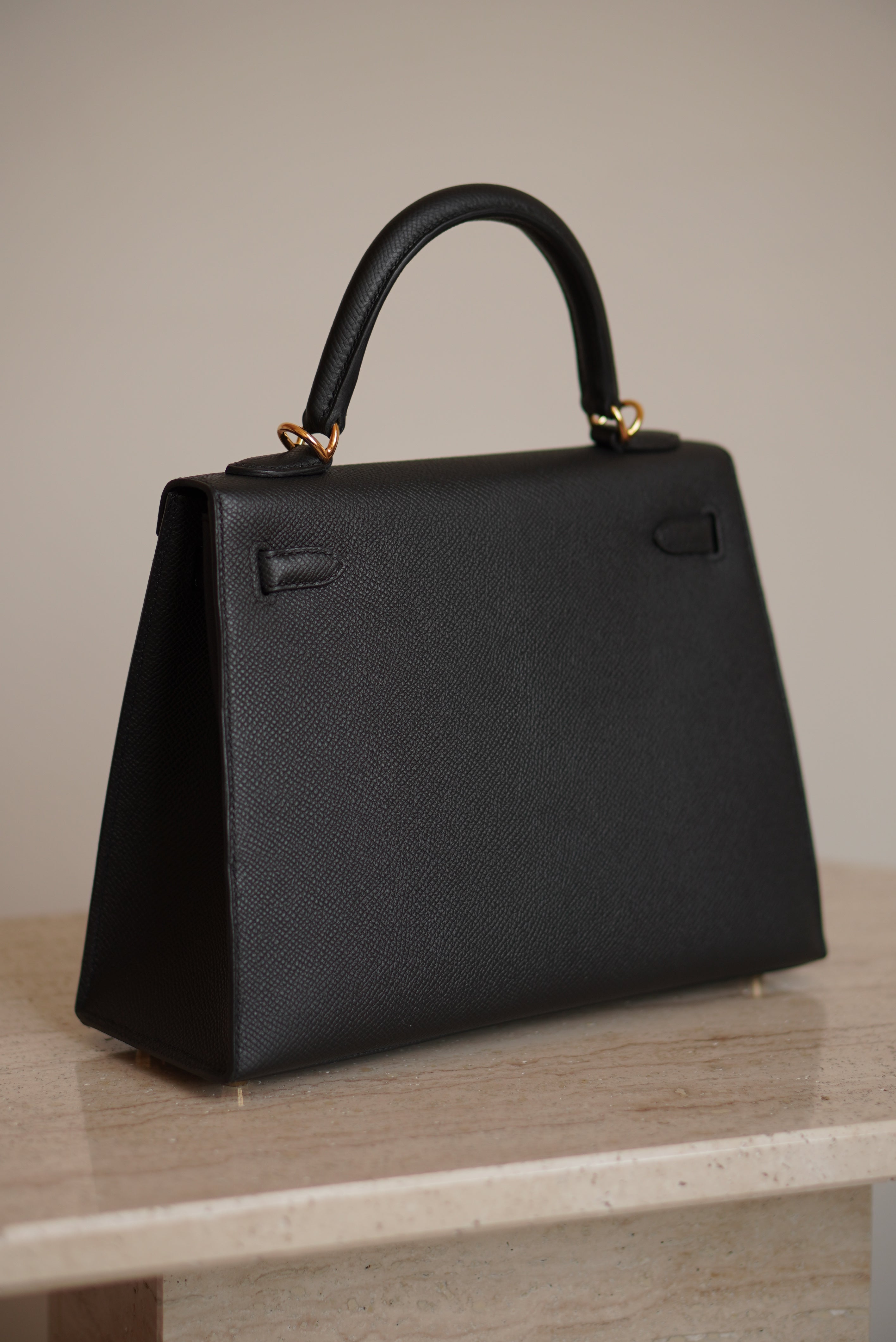 HERMÈS KELLY 25 SELLIER EPSOM | NOIR