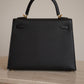 HERMÈS KELLY SELLIER 25 EPSOM | NOIR
