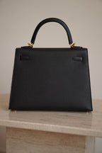 HERMÈS KELLY 25 SELLIER EPSOM | NOIR