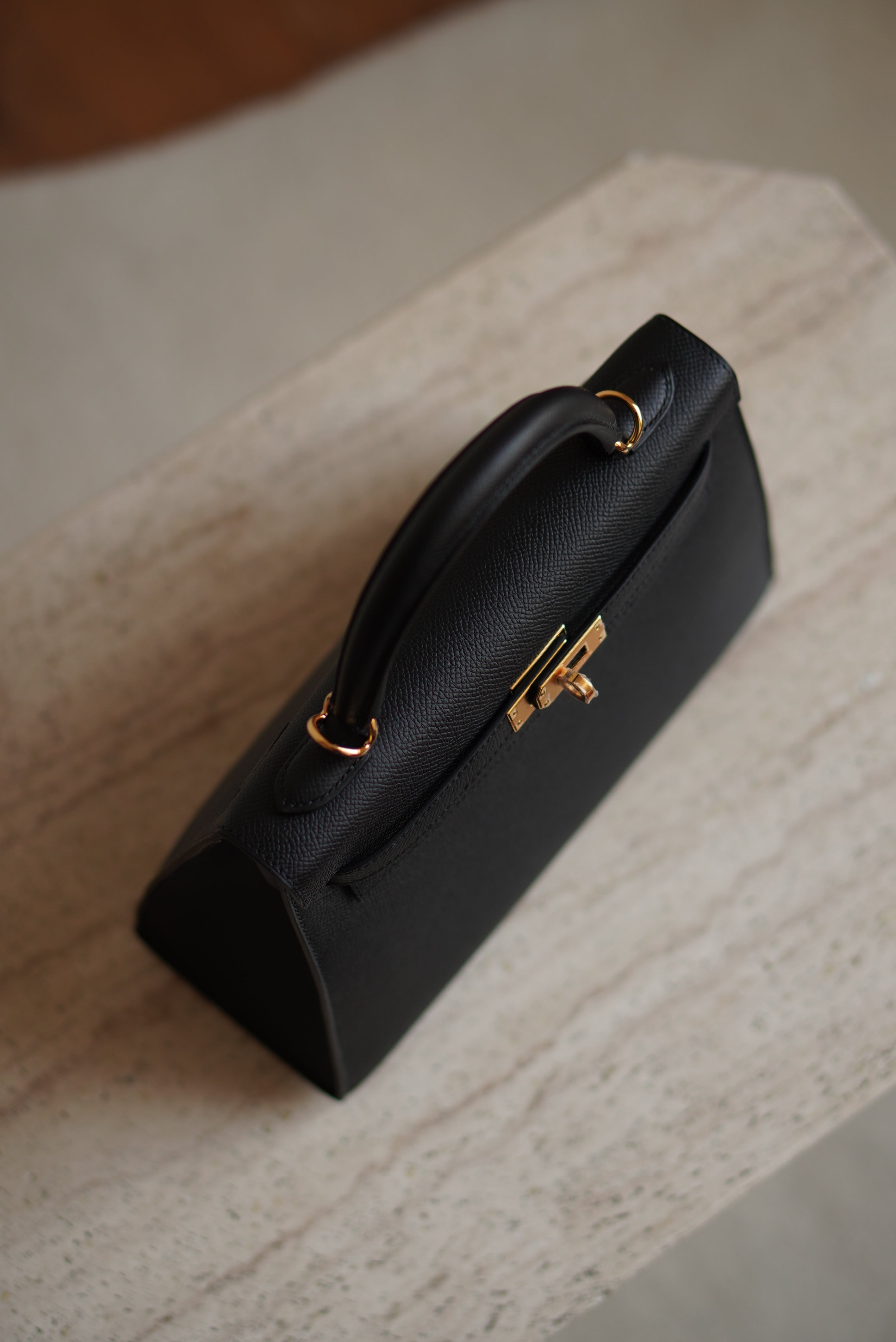 HERMÈS KELLY 25 SELLIER EPSOM | NOIR