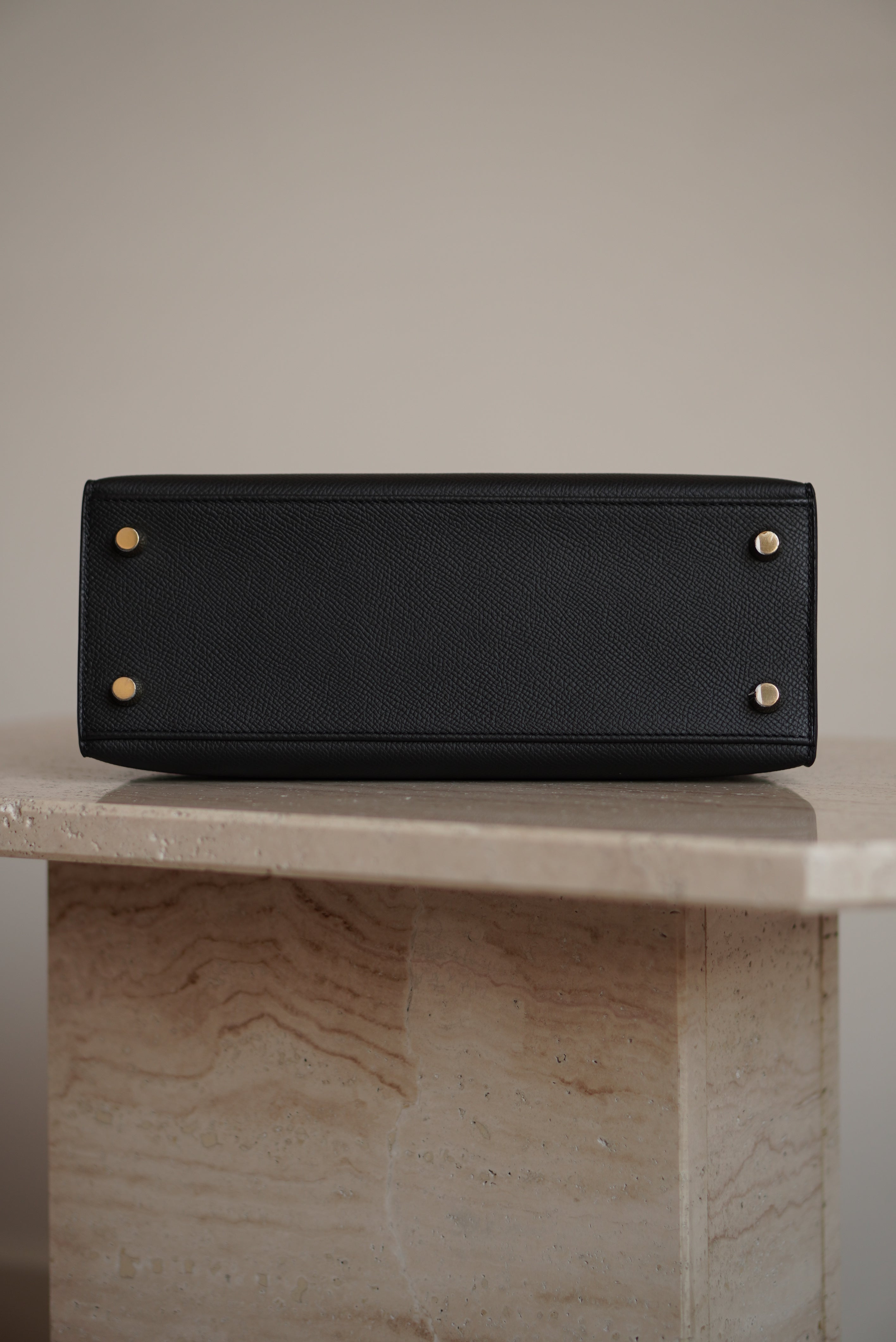 HERMÈS KELLY 25 SELLIER EPSOM | NOIR