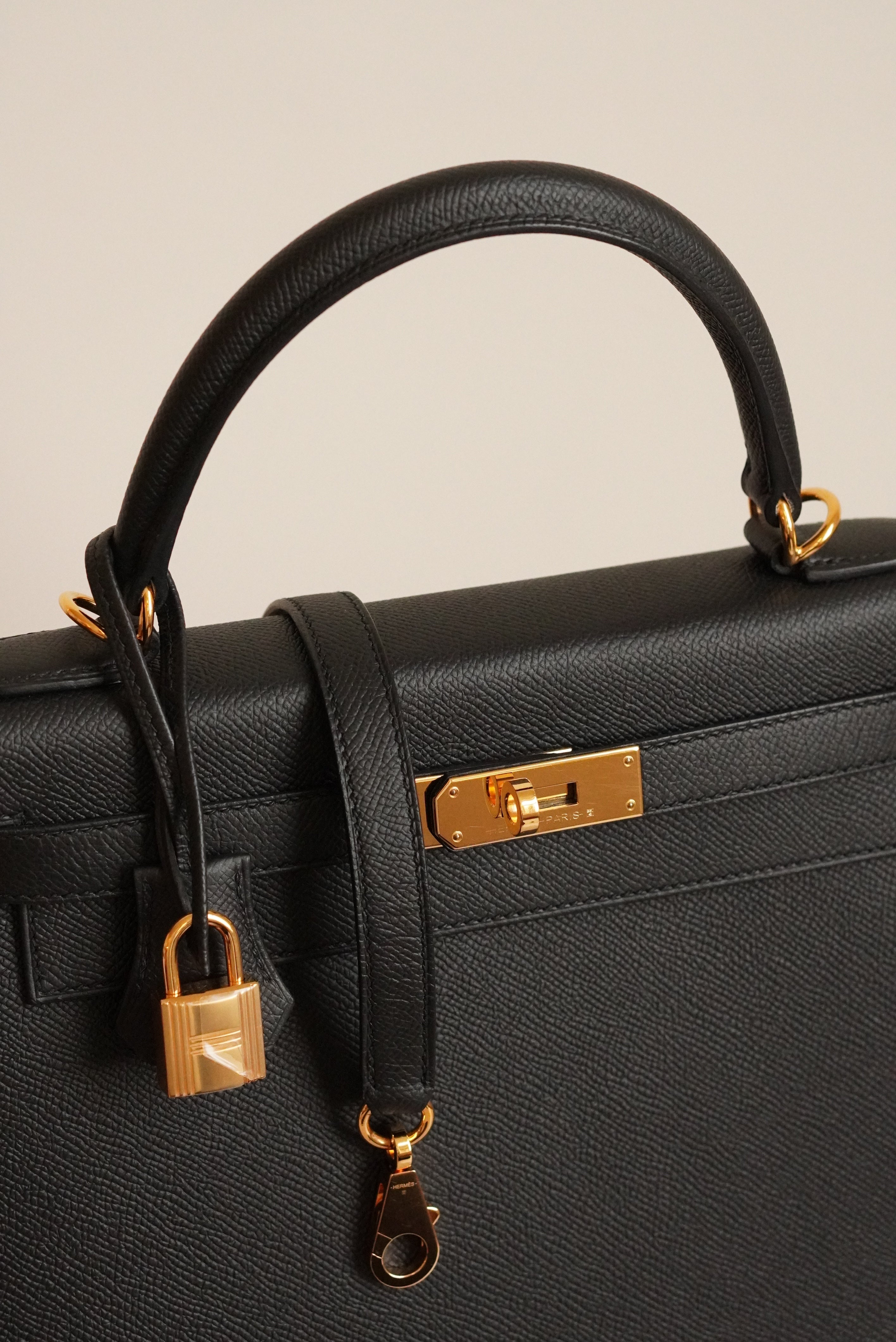 HERMÈS KELLY 28 SELLIER EPSOM | NOIR