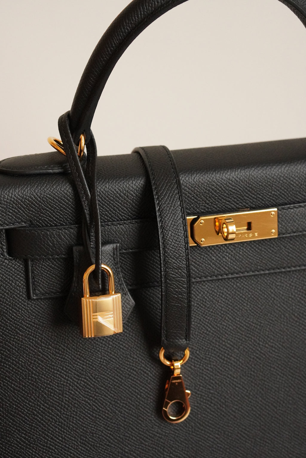 HERMÈS KELLY 28 SELLIER EPSOM | NOIR
