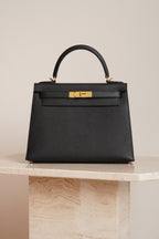 HERMÈS KELLY 28 SELLIER EPSOM | NOIR