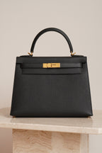 HERMÈS KELLY 28 SELLIER EPSOM | NOIR